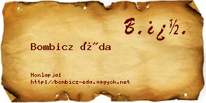 Bombicz Éda névjegykártya